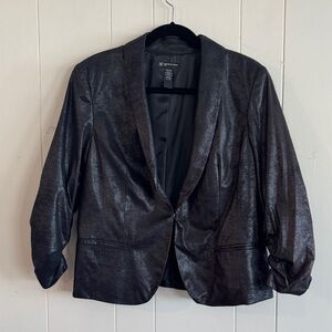 INC Shimmering Black Blazer. Rock and Roll!